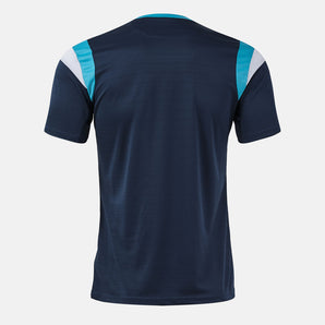 Camiseta Joma manga corta hombre Terra dark navy turquesa flúor