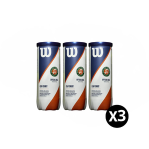 Pack de Pelotas Wilson Roland Garros x3
