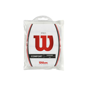 WILSON PRO OVERGRIP BLANCO 12 UNIDADES