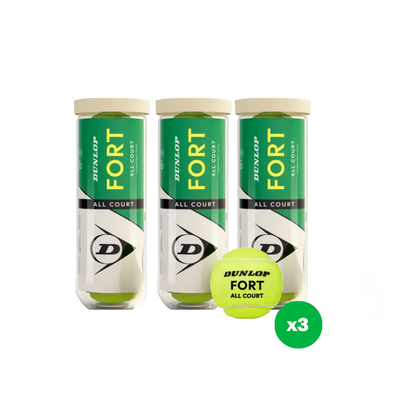 Pack de pelotas Dunlop Fort x3