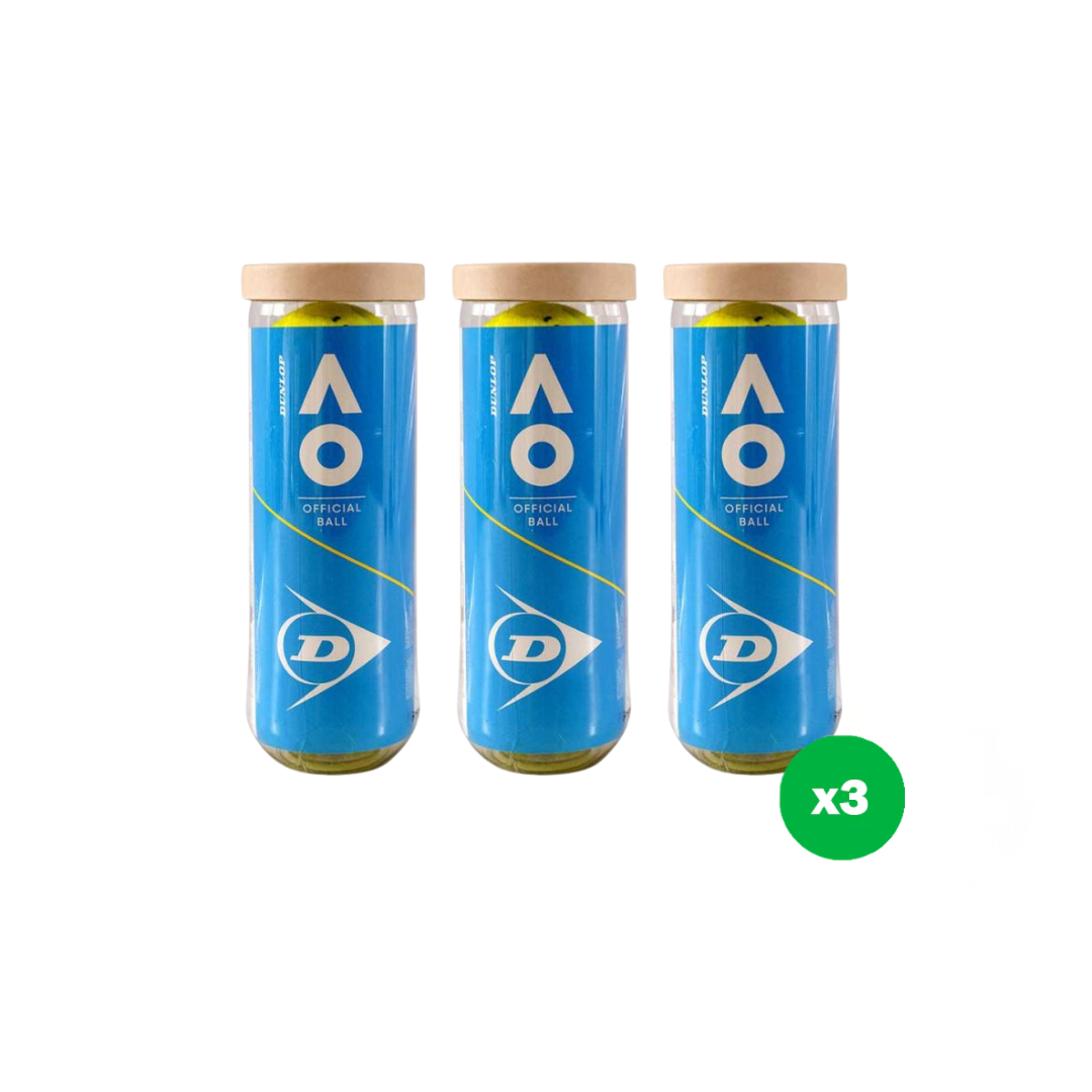 Pack de pelotas Dunlop Australian Open x3