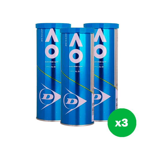 Pack de pelotas Dunlop Australian Open x3