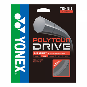 Set Cuerda Yonex Poly Tour Drive 16L/1.25mm Plata