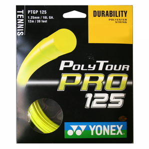 Set Cuerda Yonex Poly Tour Pro 16L/1.25mm Amarillo